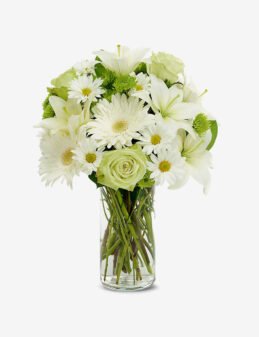 Whites Pops Pretty Peaceful Wishes Bouquet