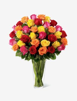 Premium Red Rose Elegance With Bowl