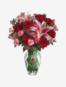 Kabloom Bouquet Fresh Roses With Vase